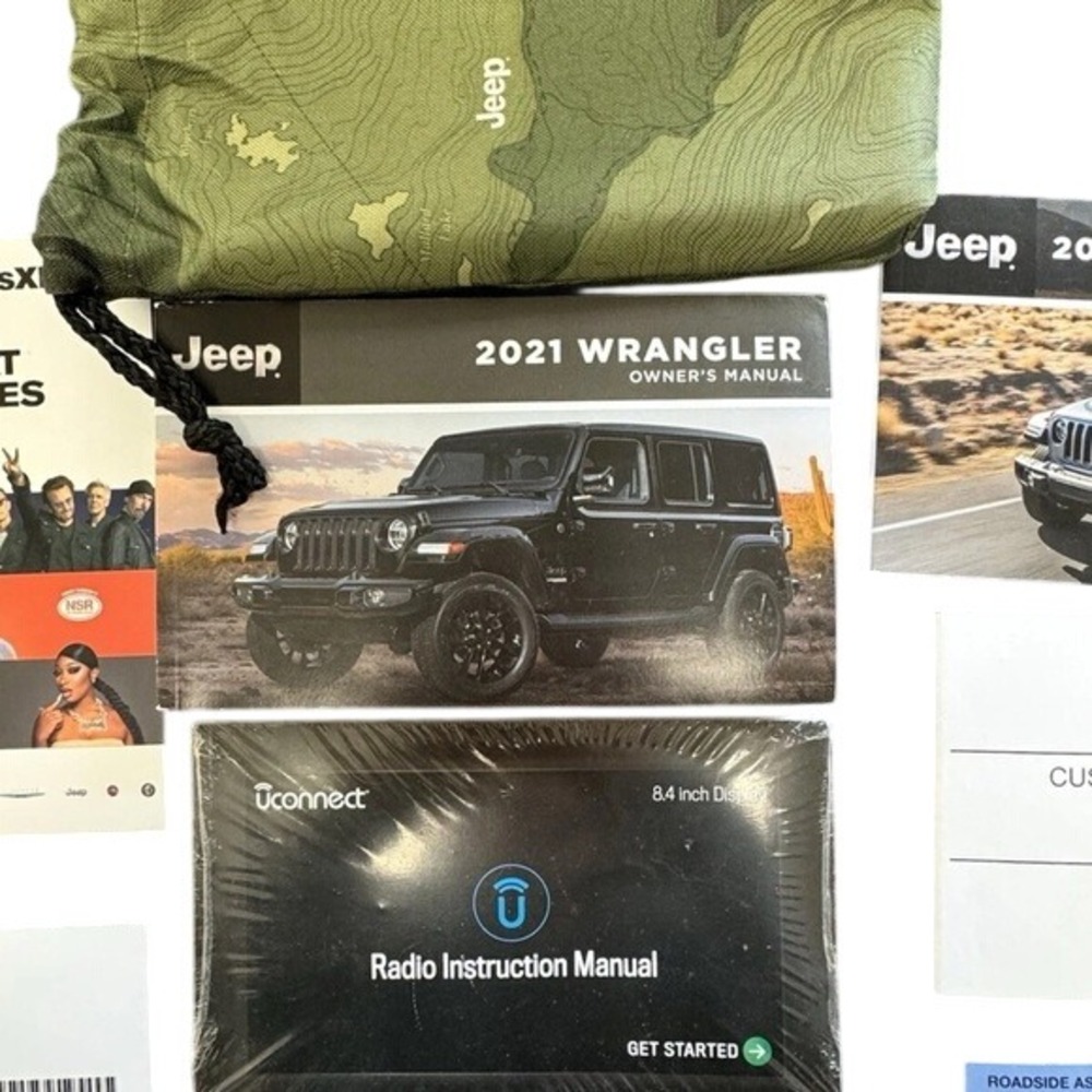 2021 Jeep Wrangler 4xe Hybrid Owners Manual Set Uconnect Case P68510214AD